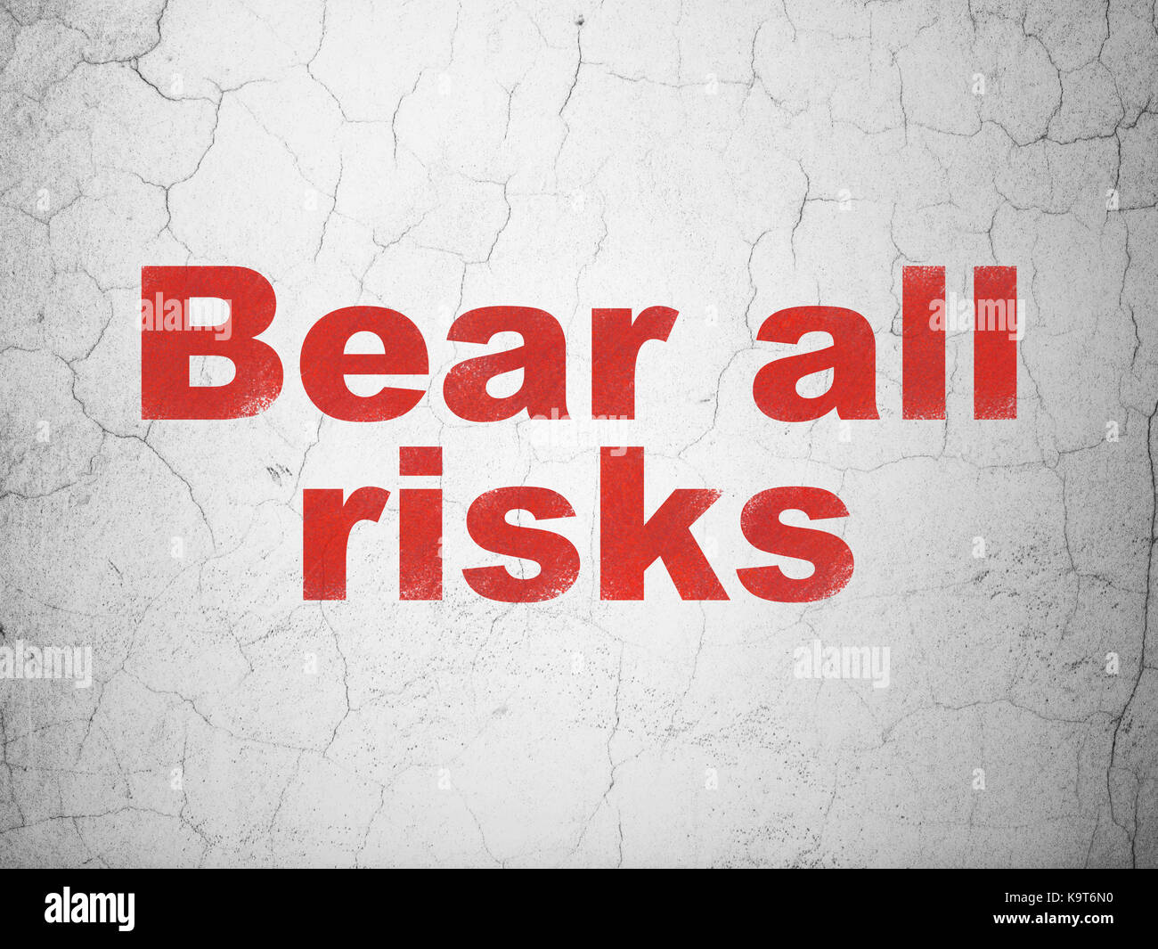 Against All Risk Insurance concept: Bear All Risks on wall background Stock Photo - Alamy