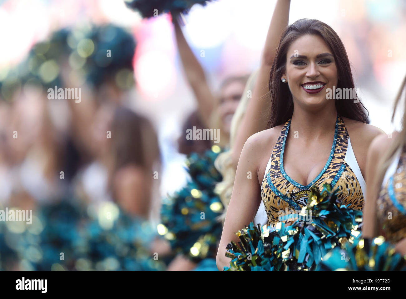 Jacksonville Jaguars cheerleaders during the NFL International Series