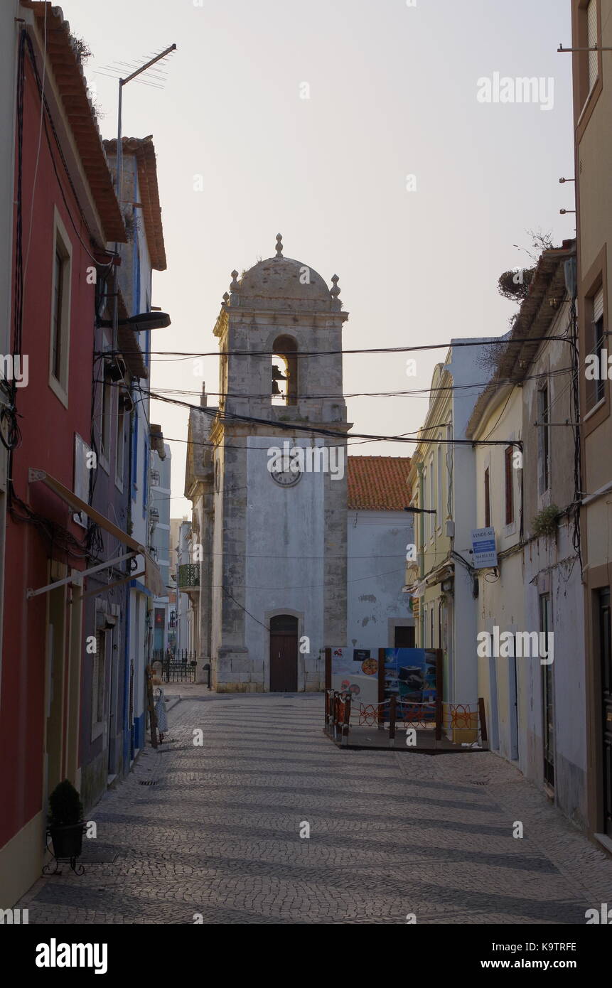 Peniche streets. Portugal Stock Photo