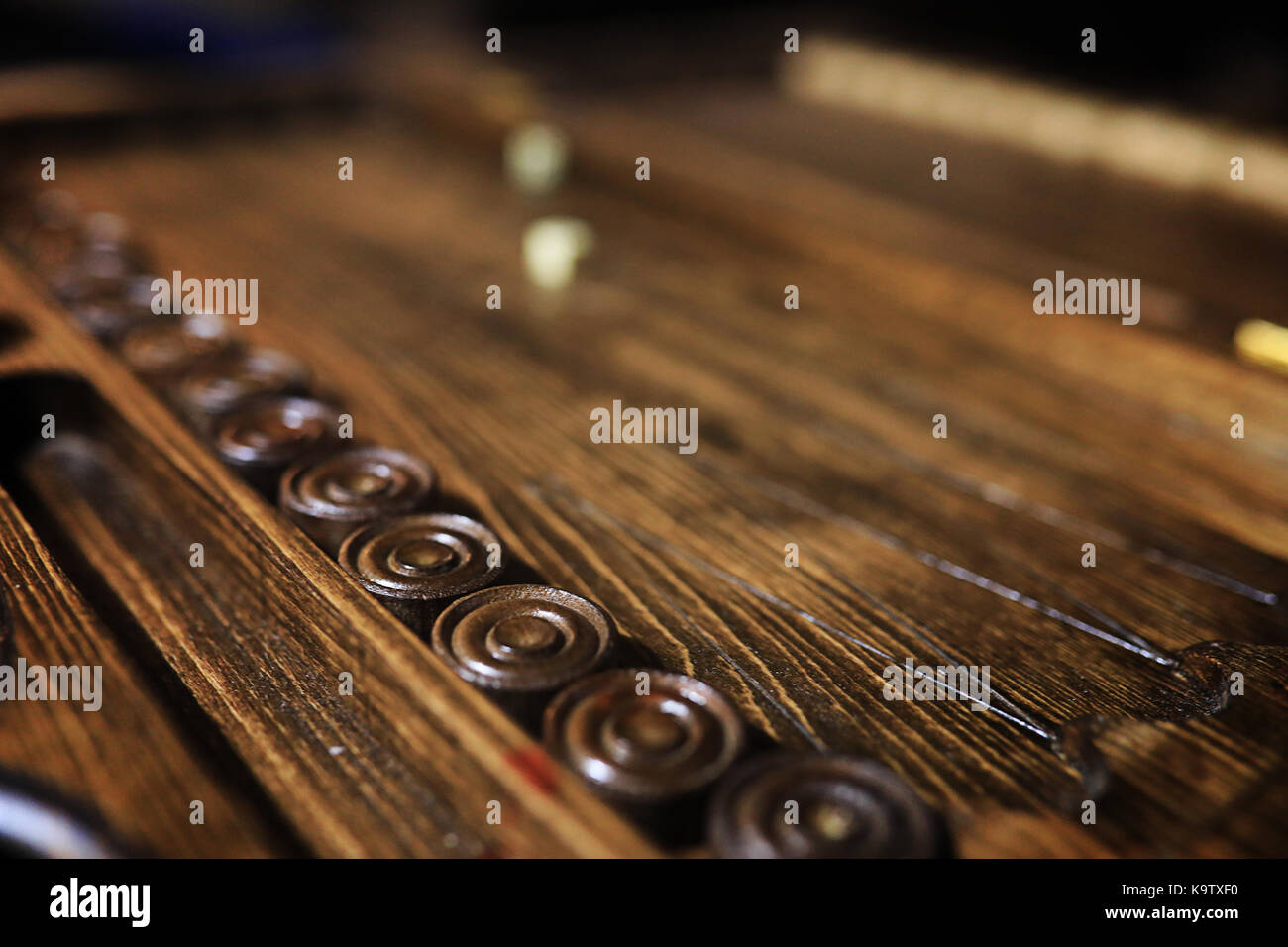 game table handmade dice and backgammon Gambling Stock Photo Alamy