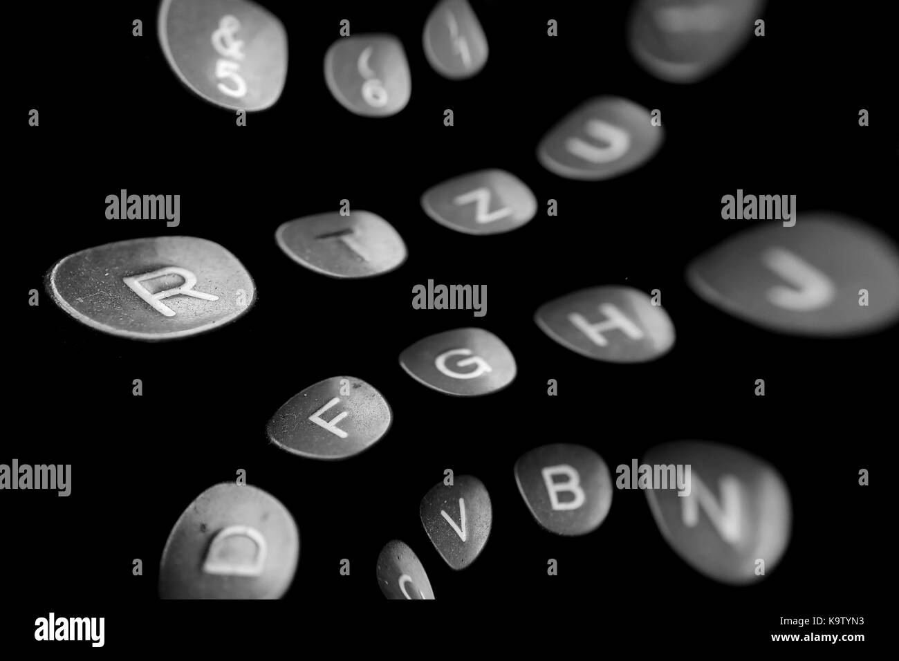 Background in the style of pouring letters Stock Photo - Alamy