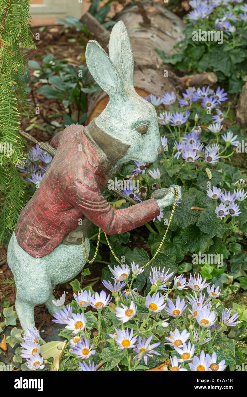 Rabbit statue in Gardens by the Bay, Singapore Stock Photo Alamy