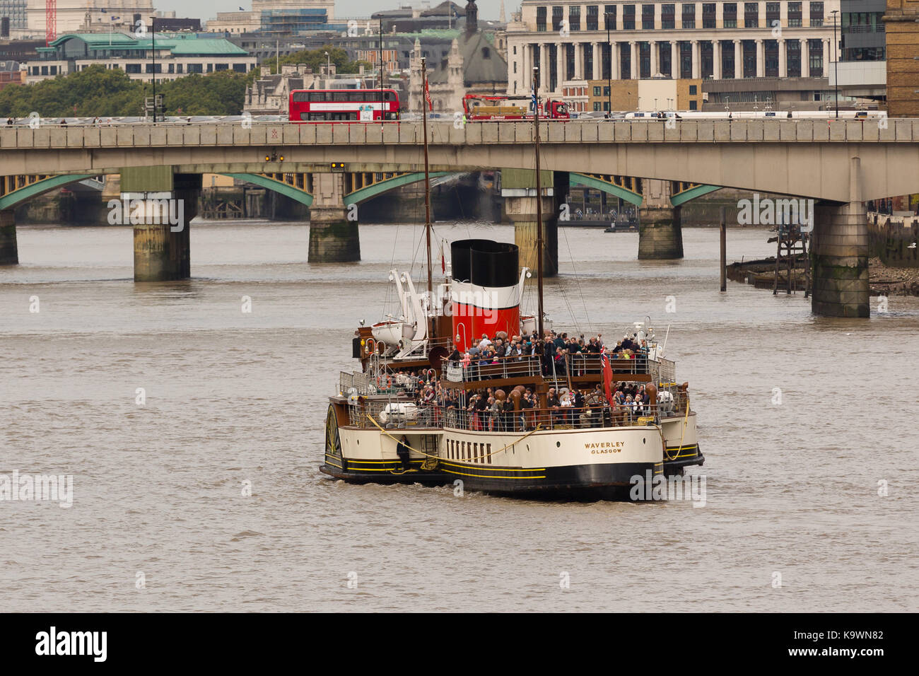 London, UK. 23rd September 2017. Historic Scottish Paddle Steamer (PS