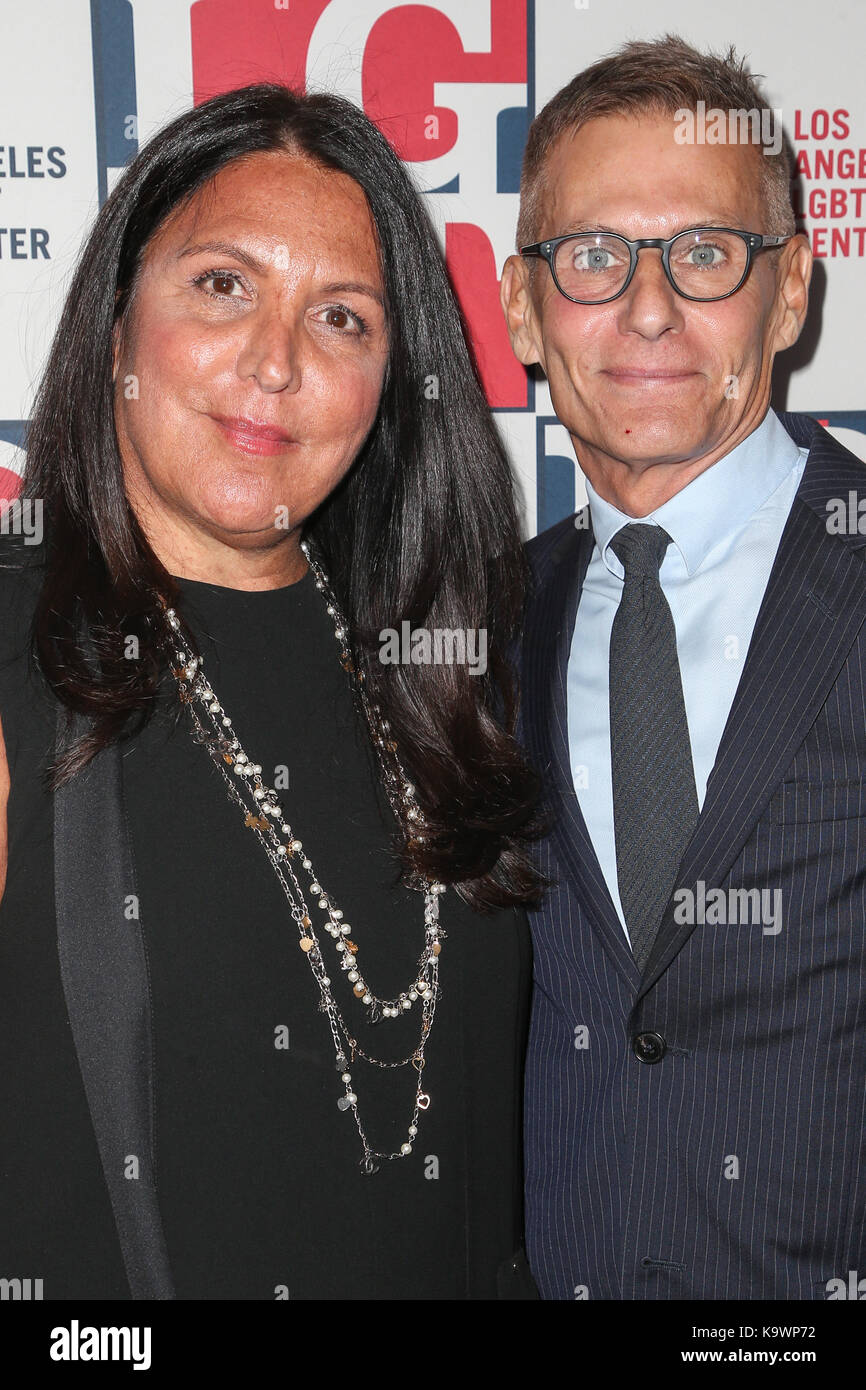 Beverly Hills, Ca. 23rd Sep, 2017. Kathy Kloves, Michael Lombardo at the Los Angeles LGBT Center's 48th Anniversary Gala Vanguard Awards at the Beverly Hilton In California on September 23, 2017. Credit: Faye S/Media Punch/Alamy Live News Stock Photo