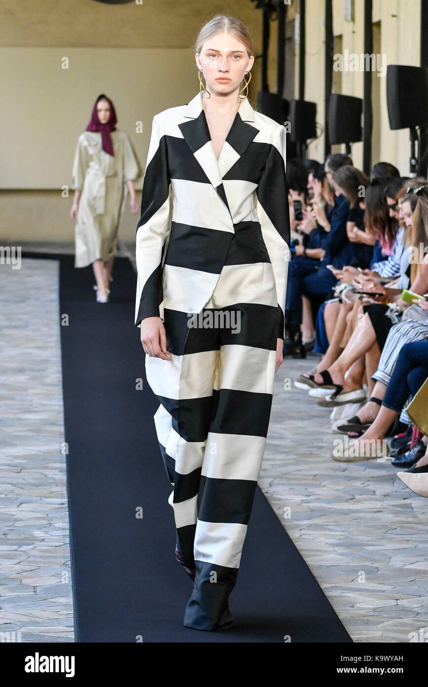 Milan Italy 24th Sep 2017 Milan Fashion Week Spring Summer 2018