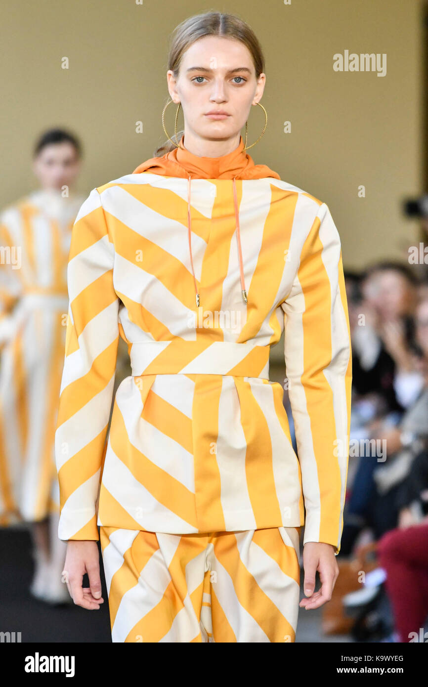 Milan Italy 24th Sep 2017 Milan Fashion Week Spring Summer 2018
