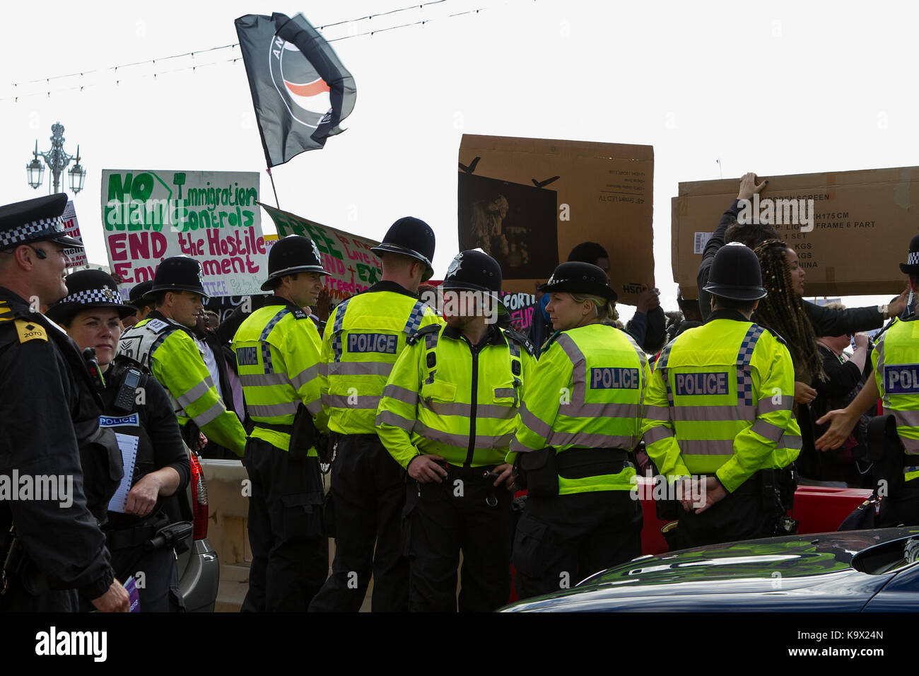 Anti racist brighton protest hi-res stock photography and images - Alamy