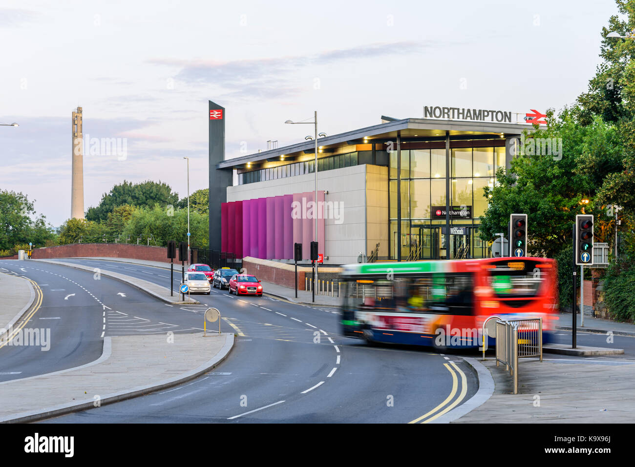 Northampton, UK Aug 31, 2017 Early Morning view of New Northampton