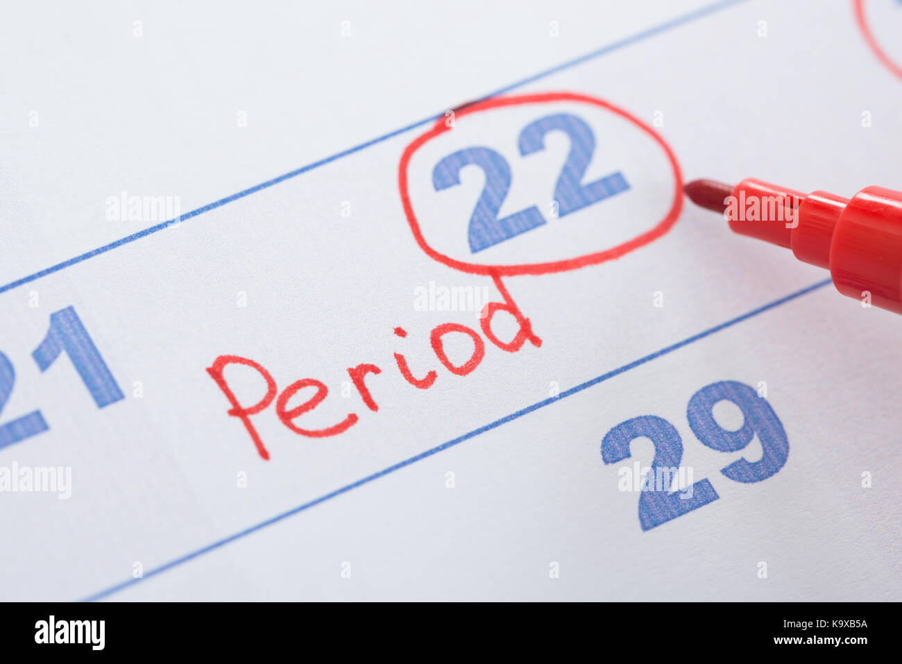 Pms Date Pms circle hi-res stock photography and images - Alamy