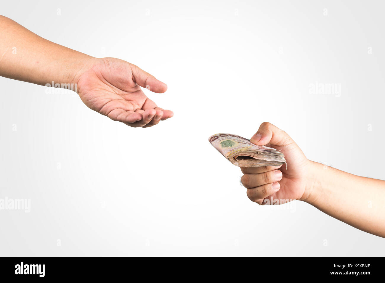 Hand on white background, isolate Stock Photo - Alamy