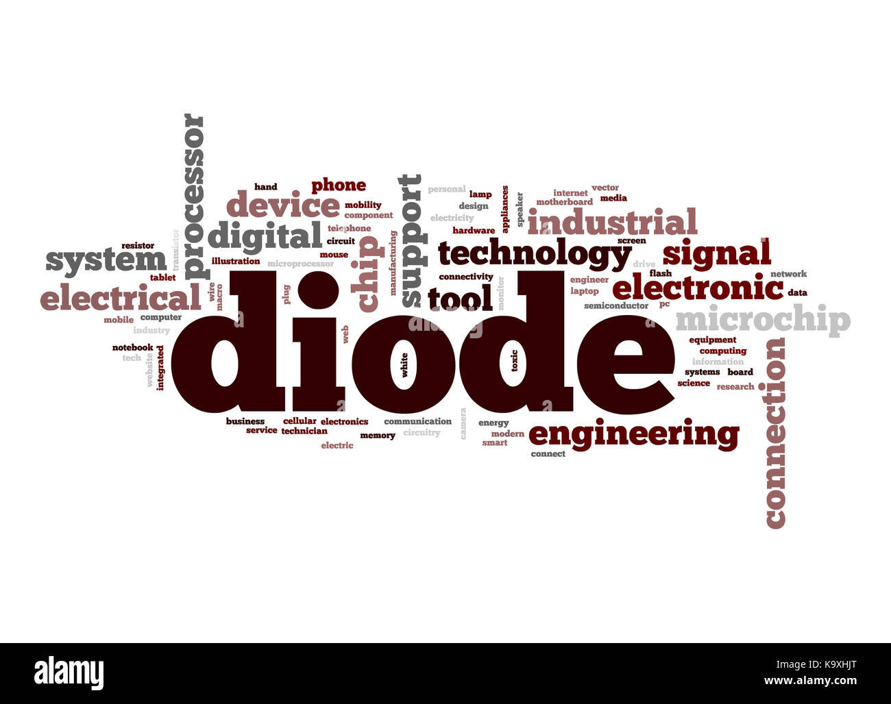 Diode word cloud Stock Photo Alamy