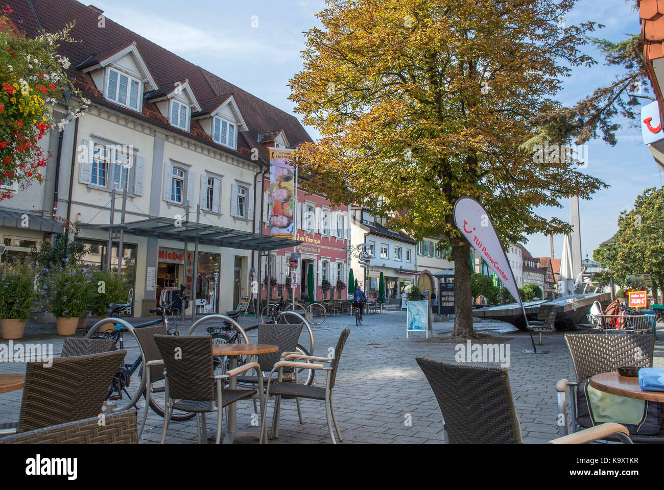 The Haupt Strasse in Walldorf,BadenWürttemberg, Germany Stock Photo