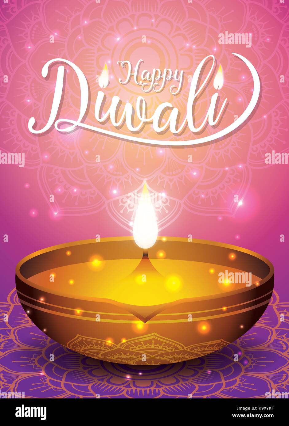 Diwali festival flyer and poster background. Cultural festival in India  advertisement banner. Vector illustration Stock Vector Image & Art - Alamy