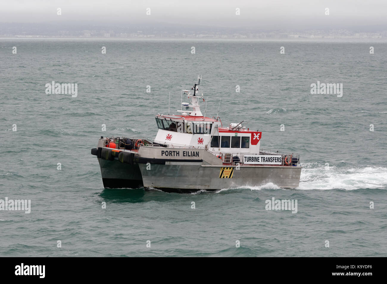 Wind farm crew transfer vessel hi-res stock photography and images - Alamy