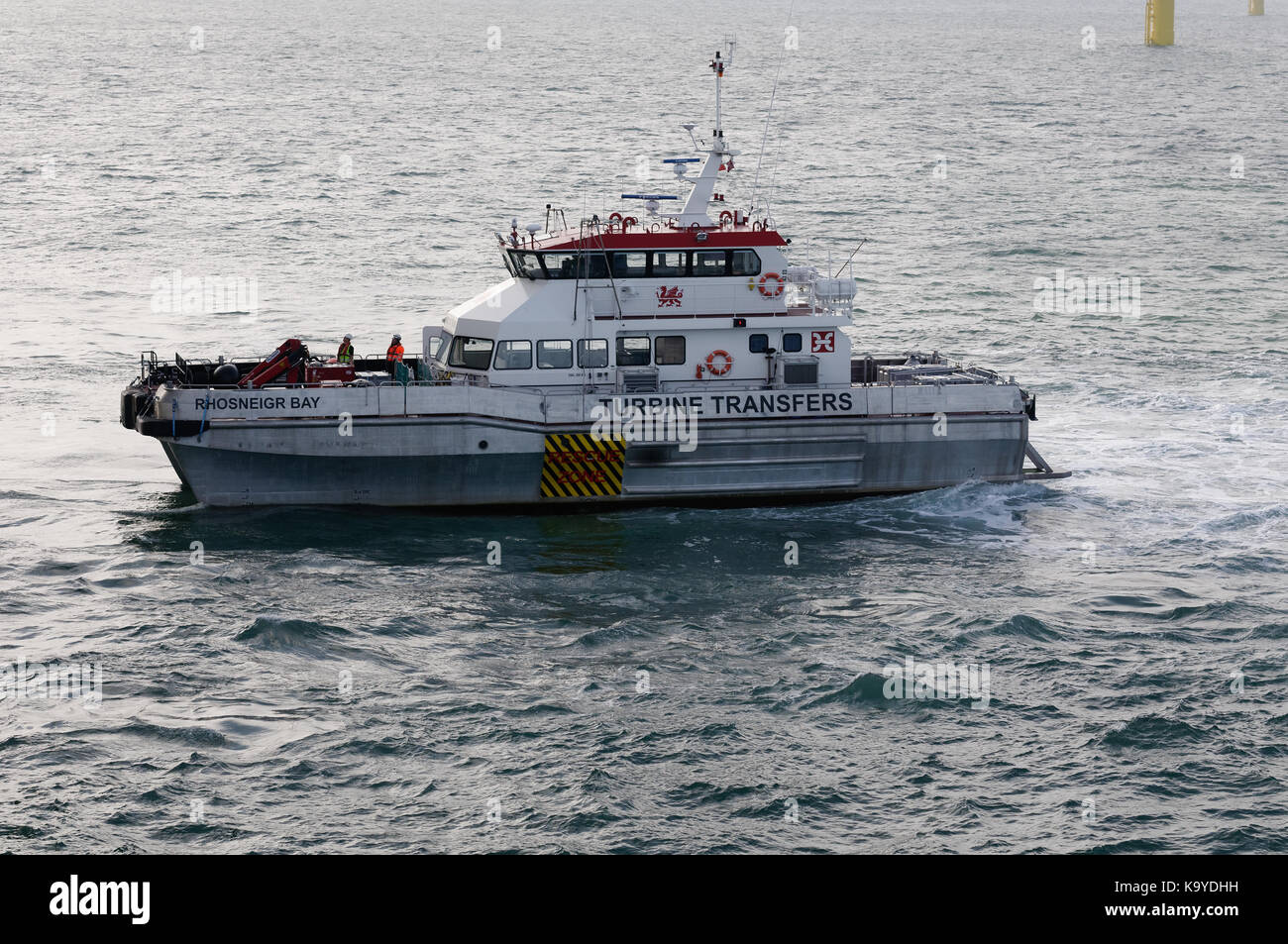 Wind farm crew transfer vessel hi-res stock photography and images - Alamy