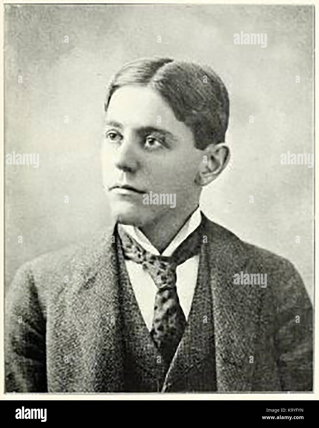 Asa B Suesman (aka Sussman), junior partner in the American,  Rhode Island law firm Suesman & Suesman, users of the early telegraph system Stock Photo