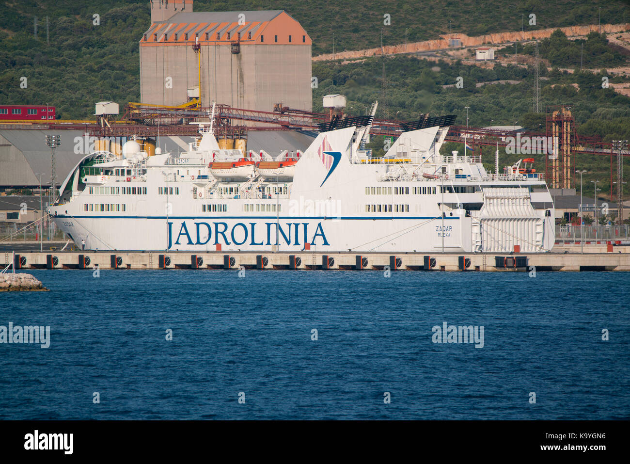 Zadar, Croatia - July 20, 2016: Jadrolinija ferry boat in Gazenica port  Stock Photo - Alamy