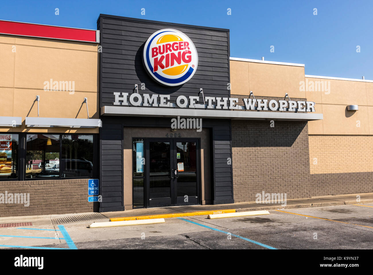 Lafayette Circa September 2017 Burger King Retail Fast Food Location