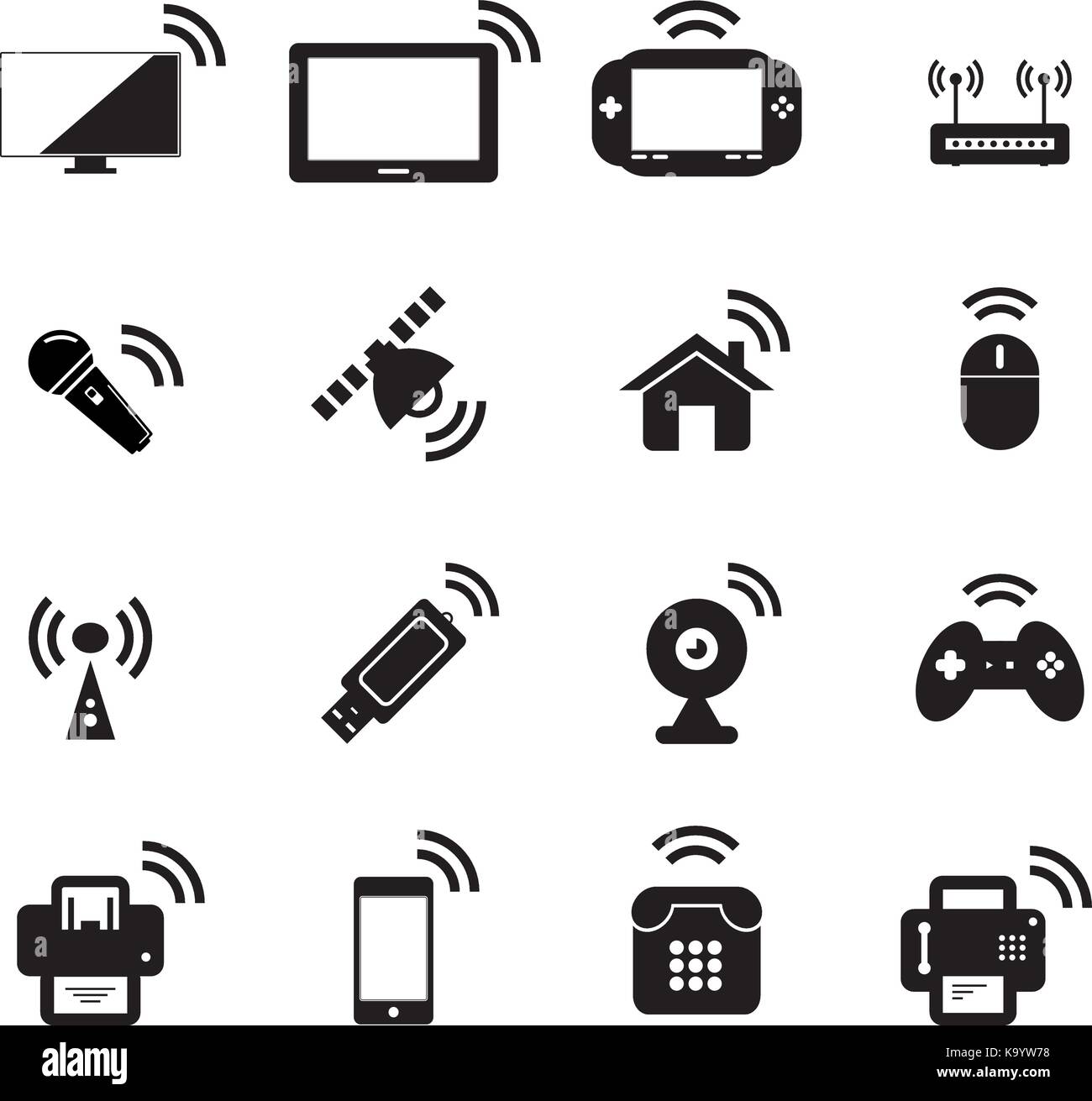 Wireless icon Stock Vector