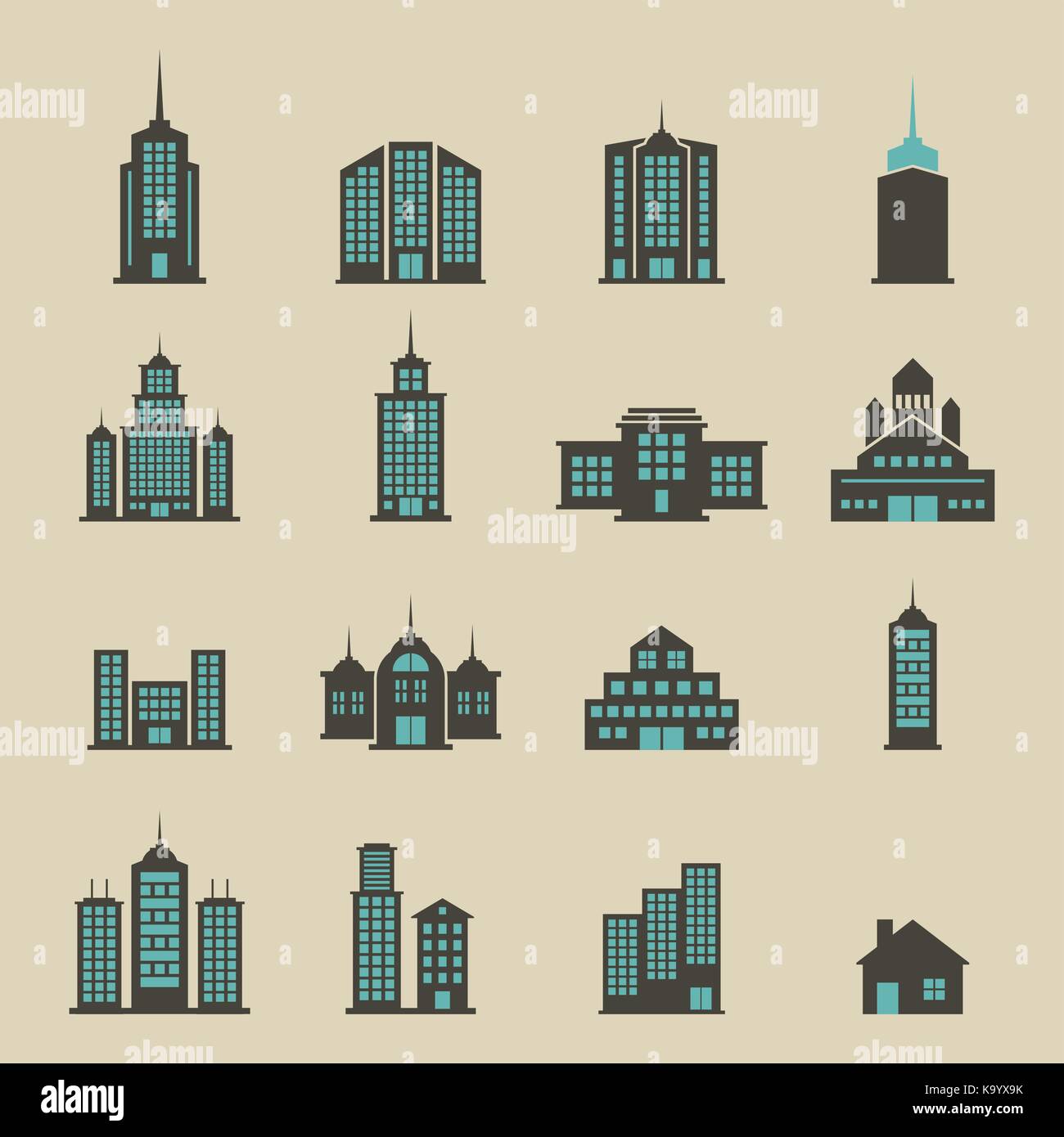 Building vector set Stock Vector Image & Art - Alamy