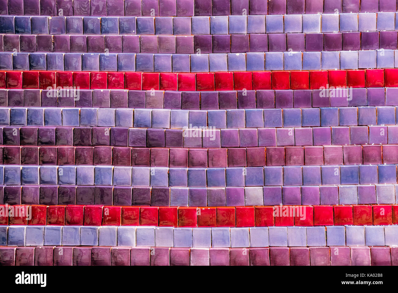 Purple And Blue Fountain Marble Tiles Abstract Background Stock Photo