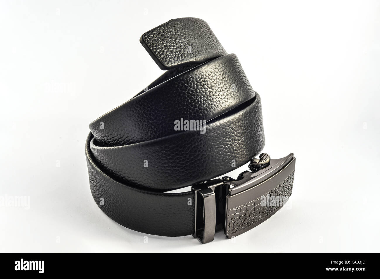 leather belt isolated on white background Stock Photo - Alamy
