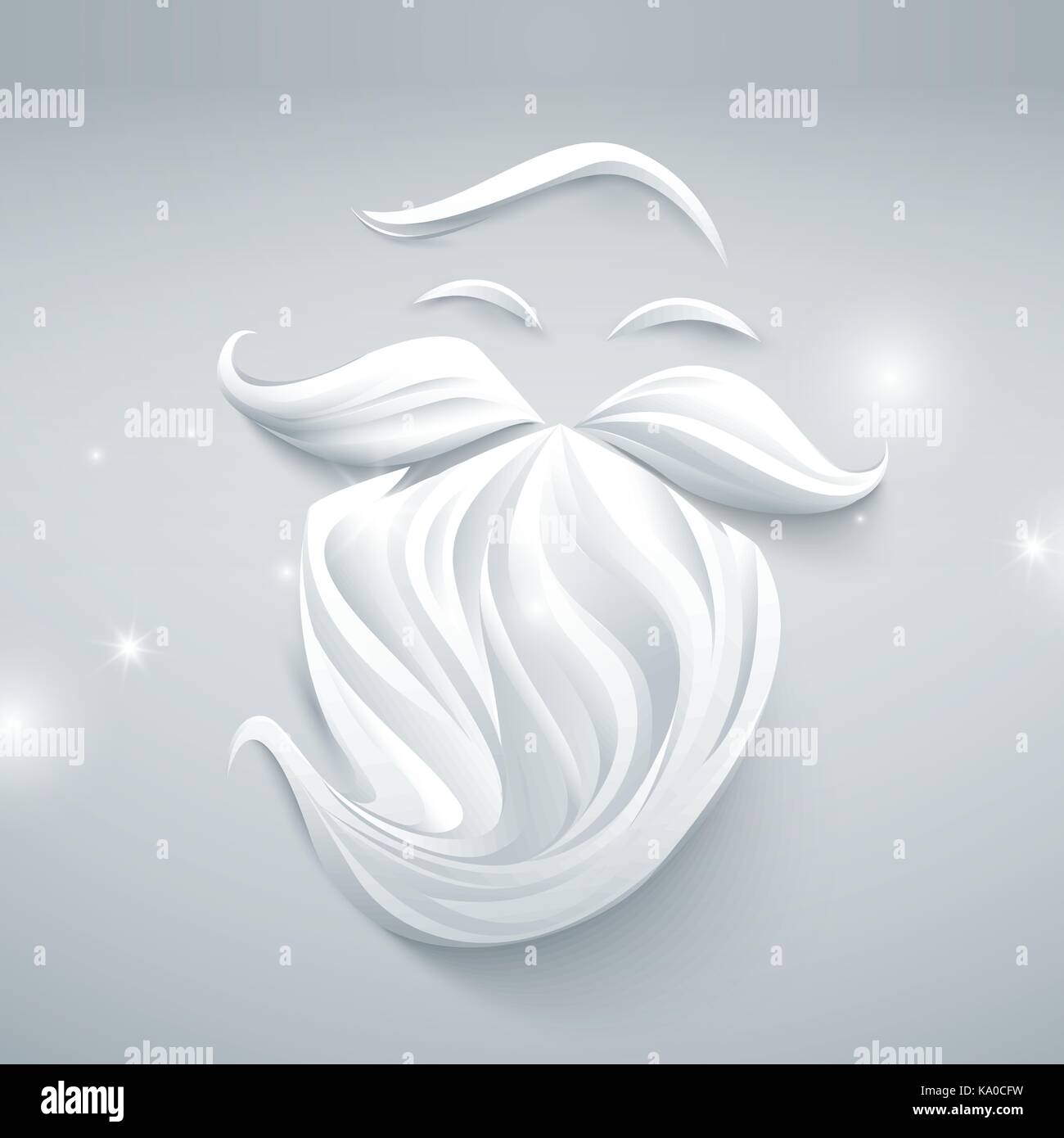 Abstract white Santa Claus face sign Stock Vector Image & Art - Alamy