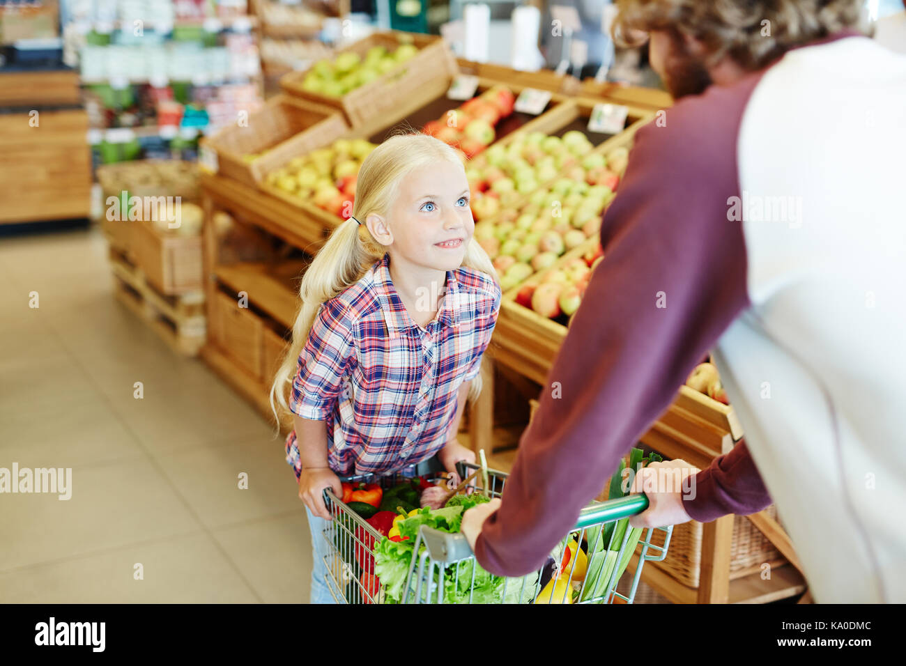 Shopping cart ride Stock Photo Alamy