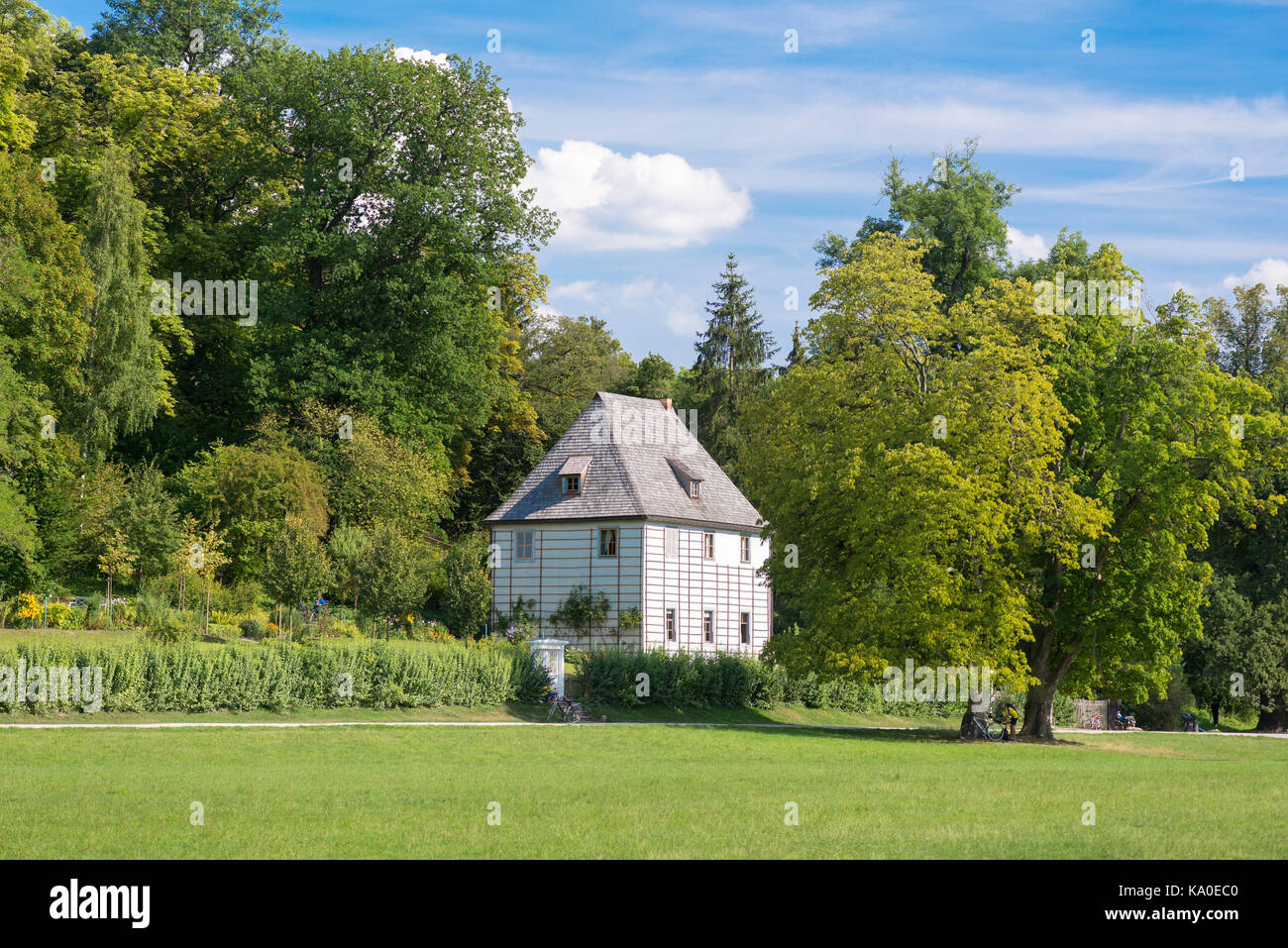 Goethe's garden house in the Park at the Ilm, Unesco World Heritage ...