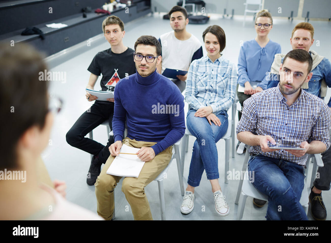 Training for managers Stock Photo