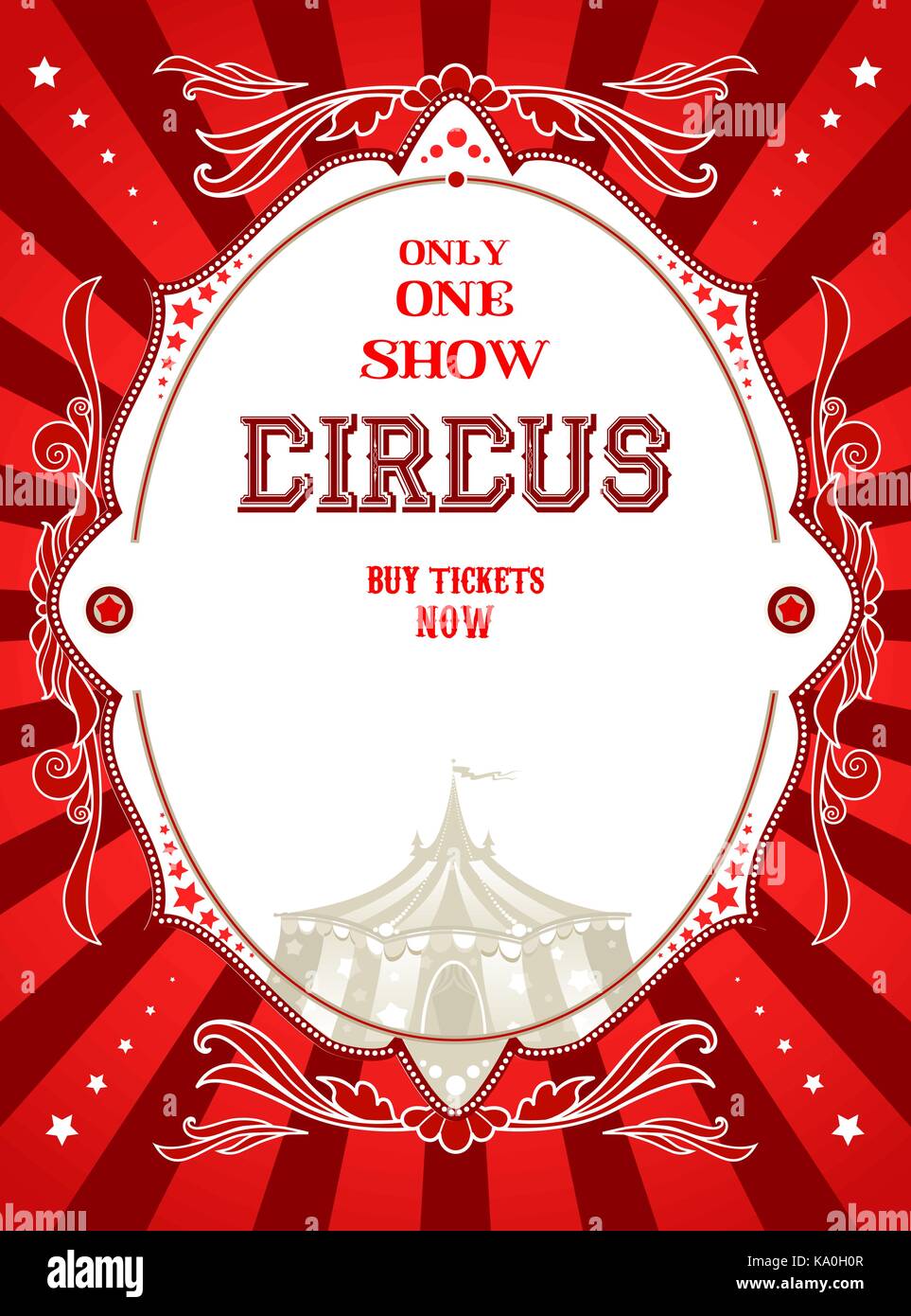 Red circus poster Stock Vector Image & Art - Alamy