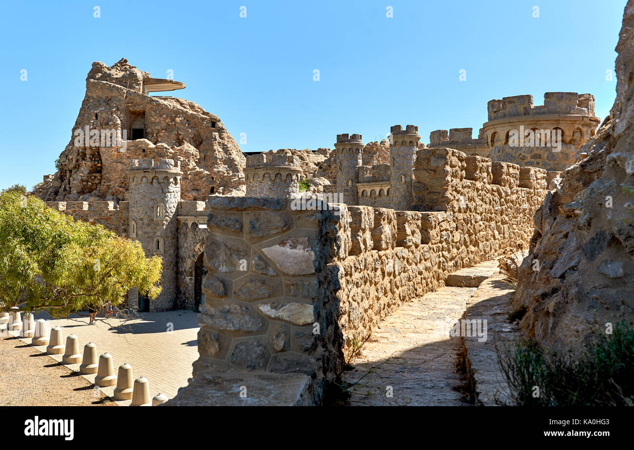 Castillitos Battery, fortifications of Cartagena, province of Murcia. Spain  Stock Photo - Alamy