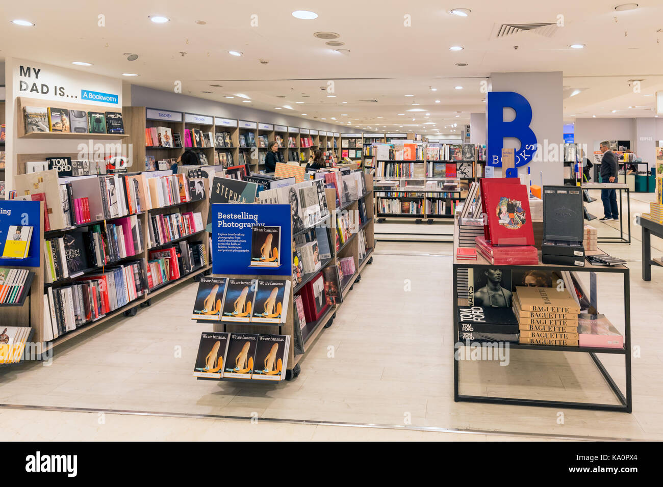 LONDON, ENGLAND - JUNE 09, 2017: Bookstore of famous Selfridges department store in London Stock Photo