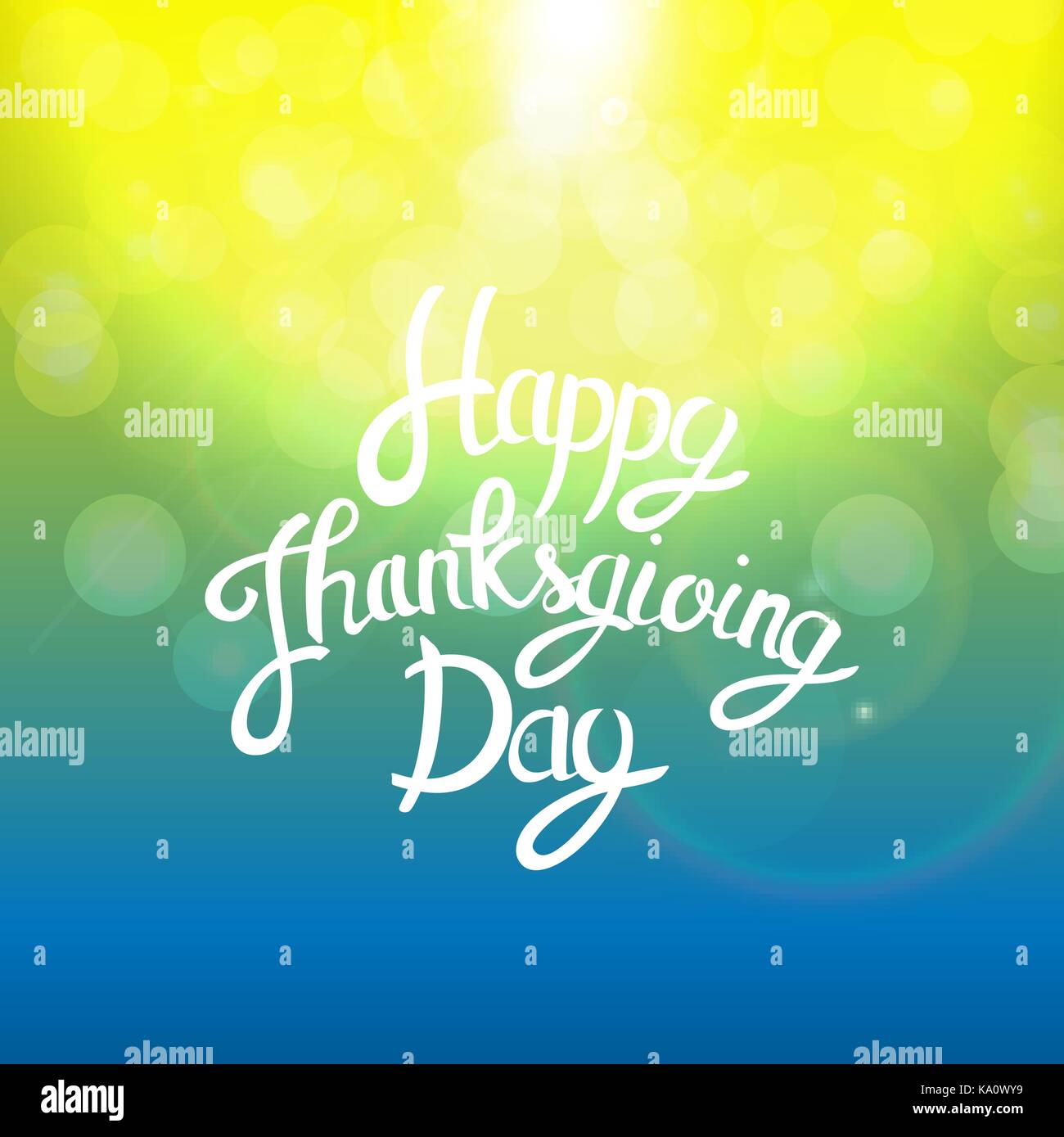 Happy Thanksgiving Day Background with Shiny Autumn Natural Leaves ...
