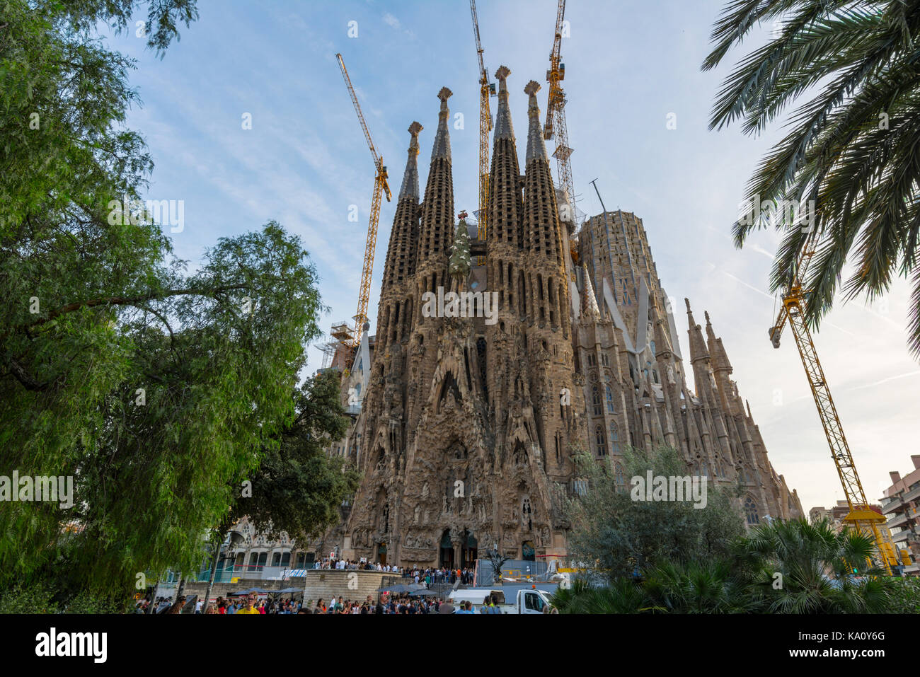 Nativity Facade from the Sagrada Familia catholic church in Barcelona
