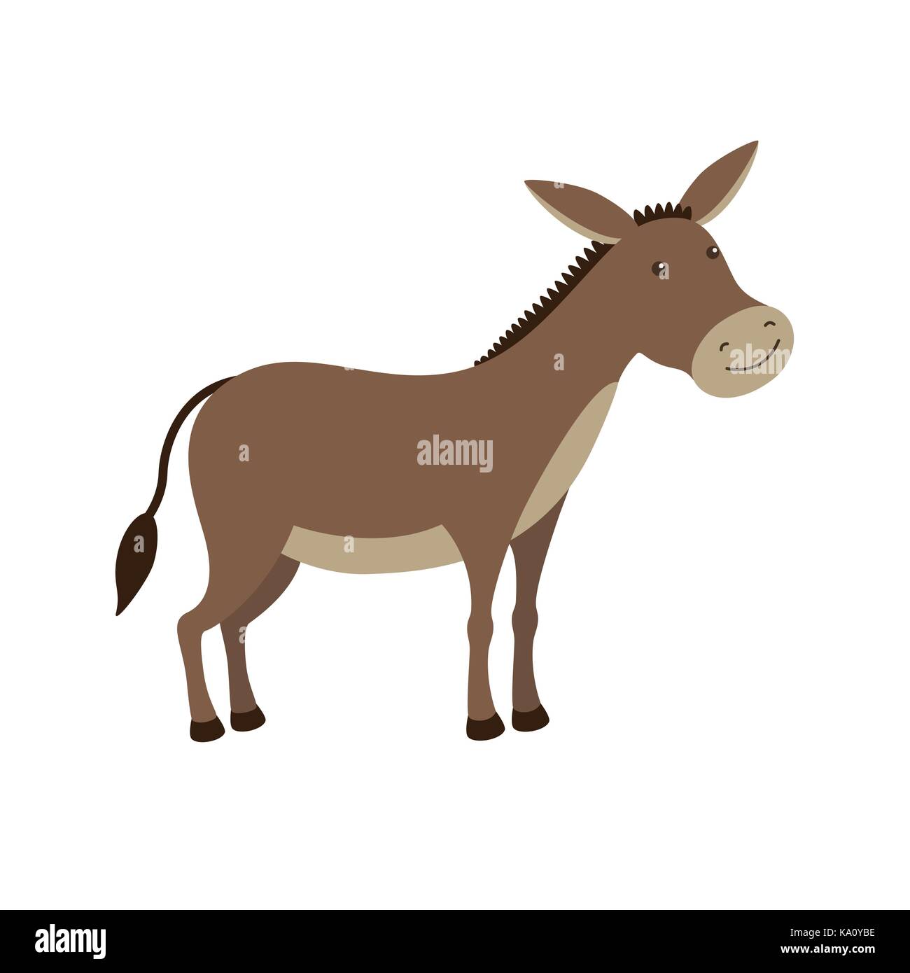 Cartoon donkey smile and happy Stock Vector Image & Art - Alamy