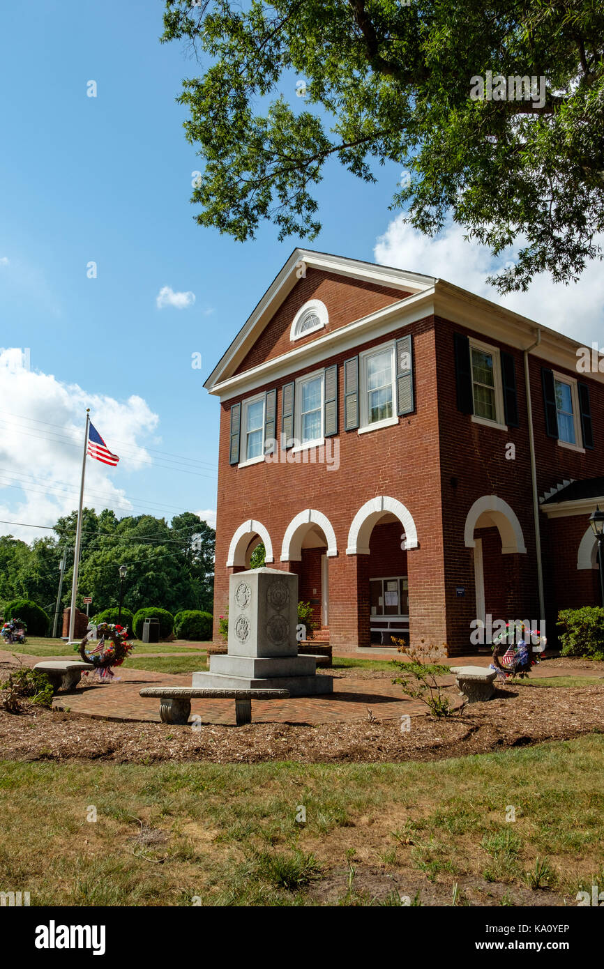 Middlesex County Courthouse, Courthouse Square, Saluda, Virginia Stock