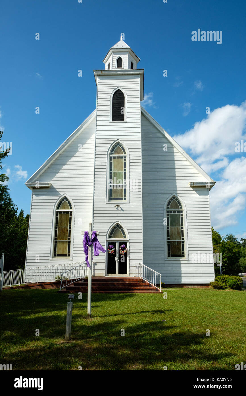 Antioch Baptist Church, Oakes Landing Road, Saluda, Virginia Stock