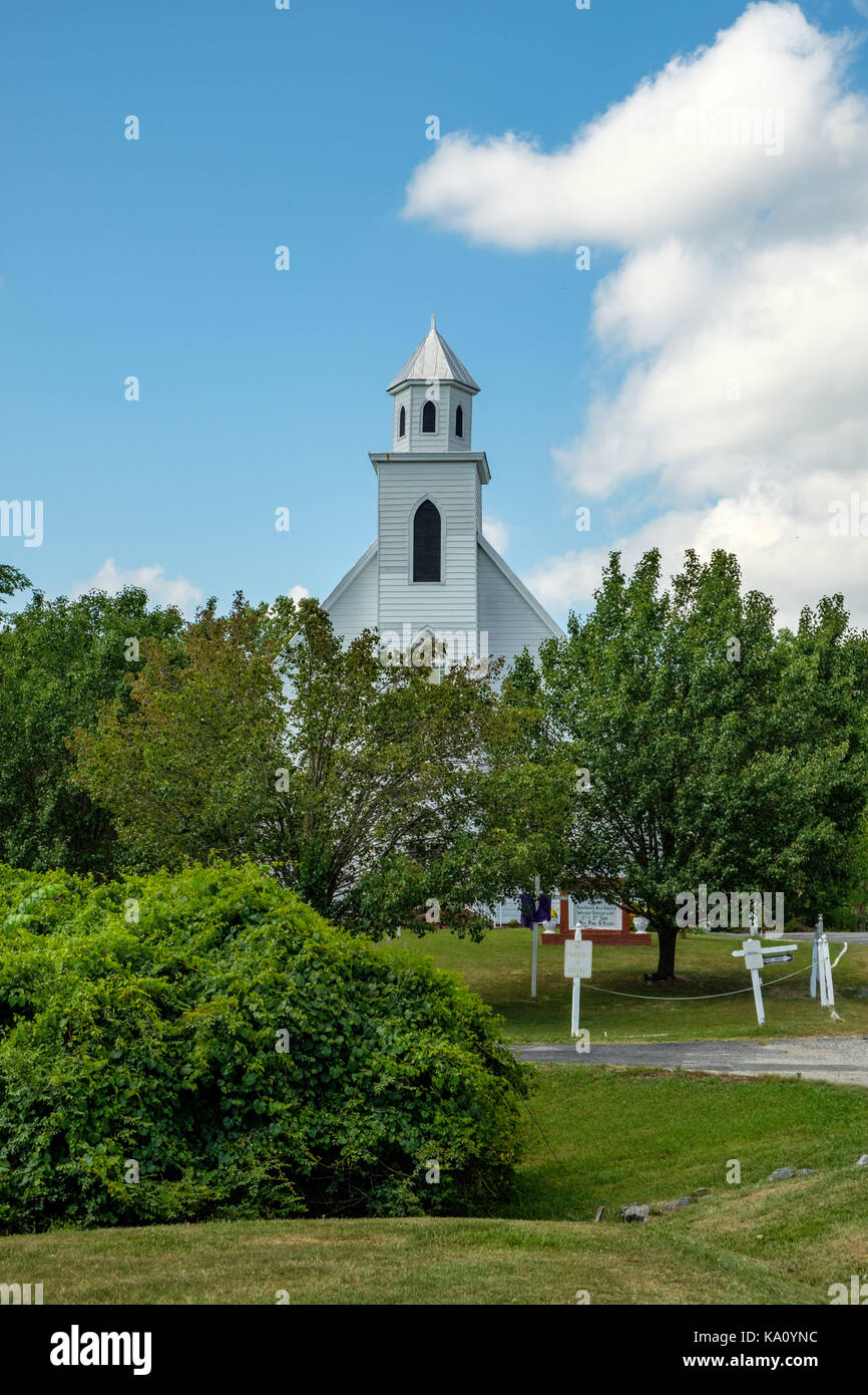 Antioch Baptist Church, Oakes Landing Road, Saluda, Virginia Stock