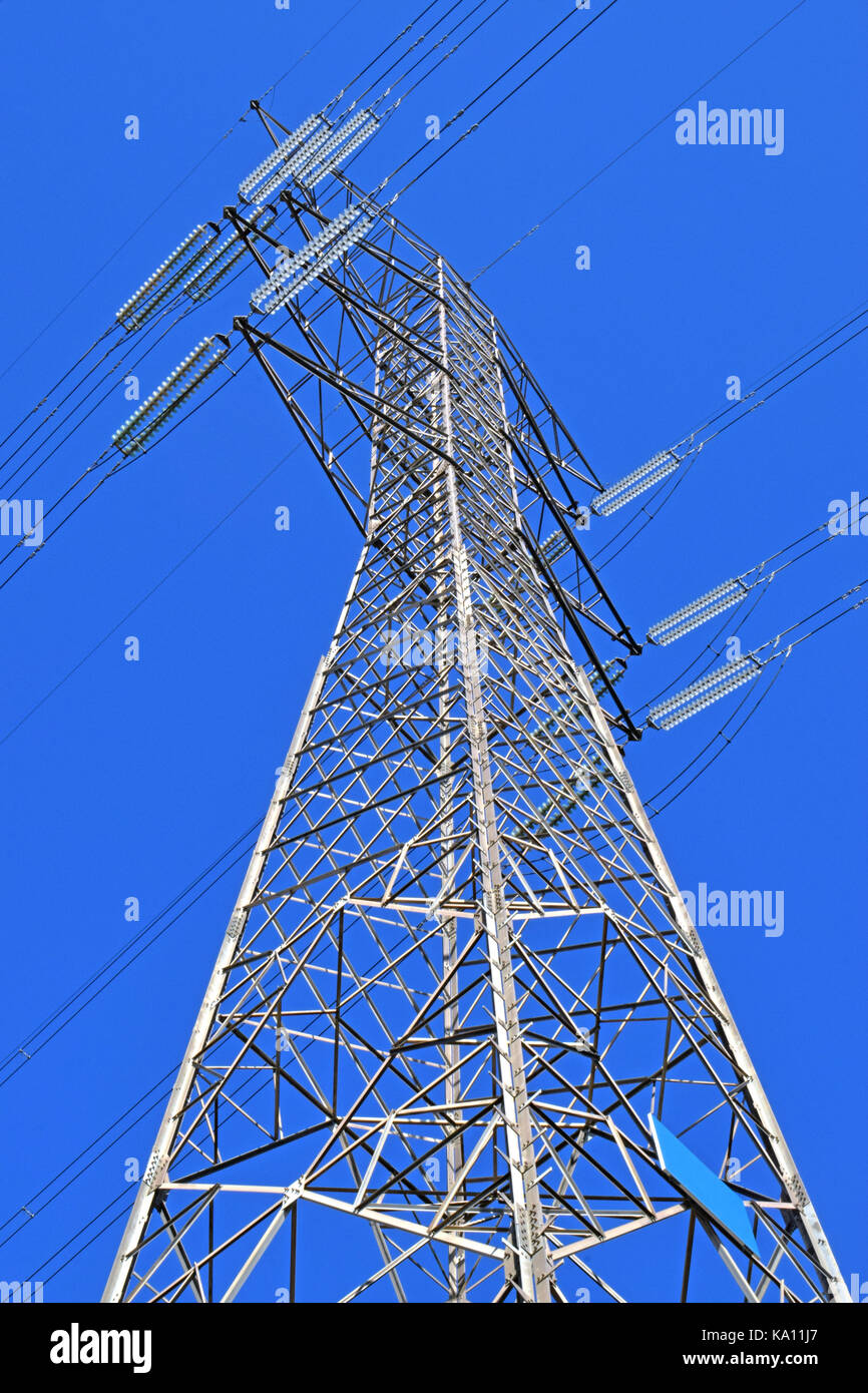 Towers electricity of high tension Stock Photo - Alamy