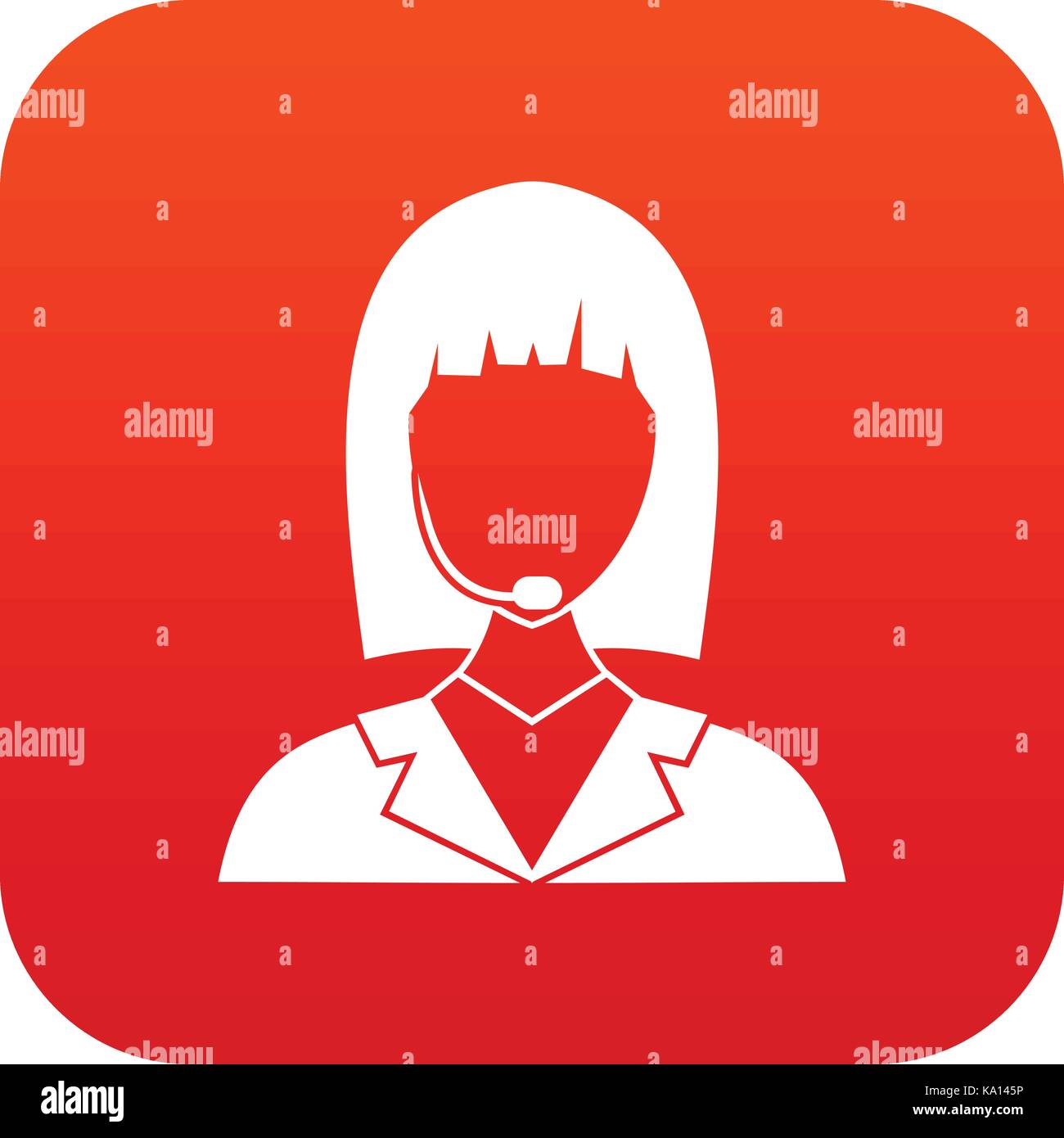 Manager taxi icon digital red Stock Vector Image & Art - Alamy