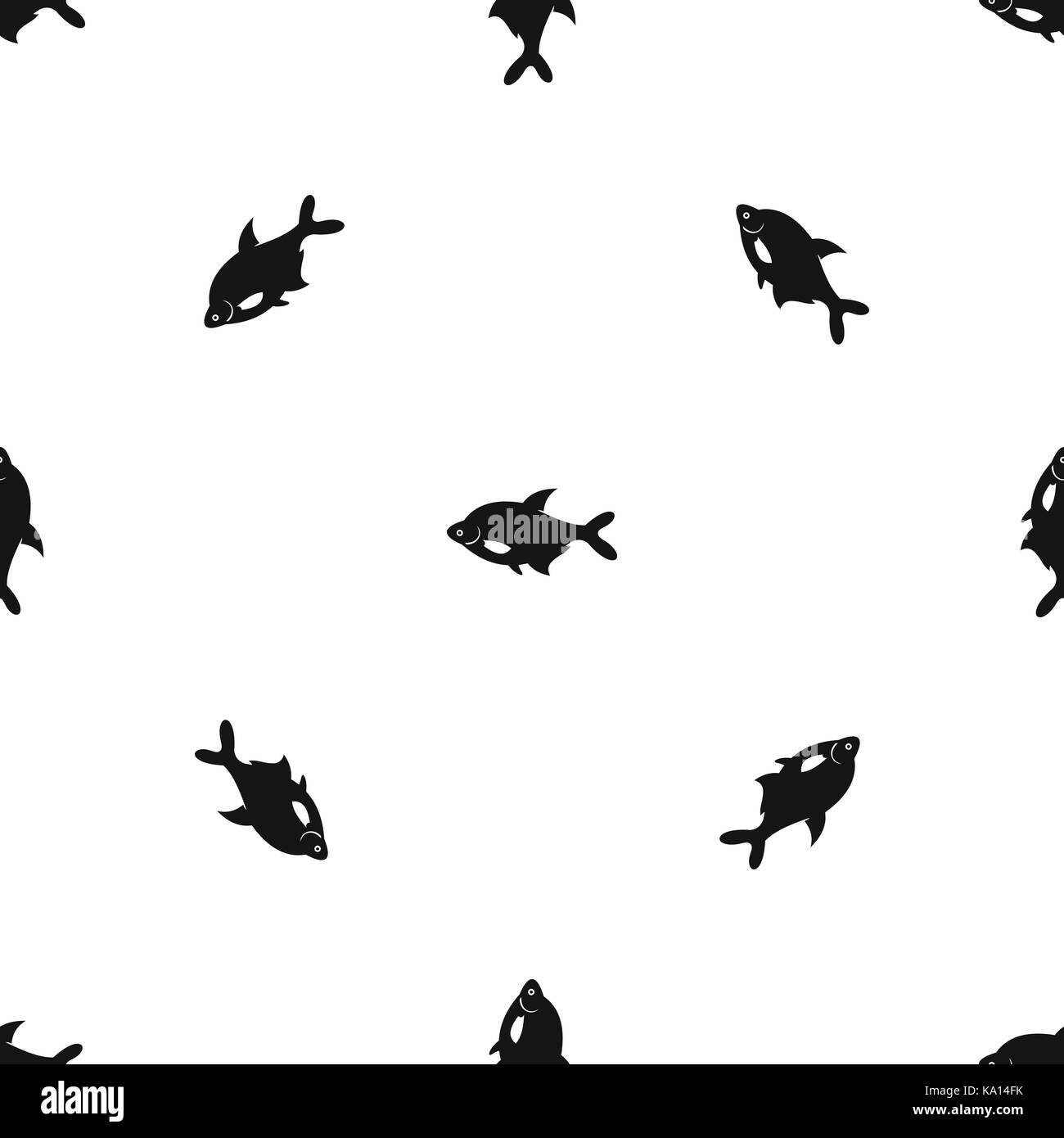 Fish pattern seamless black Stock Vector Image & Art - Alamy