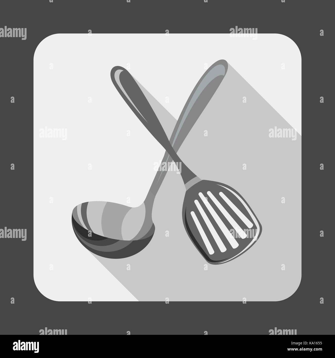 Kitchen tools concept background, cartoon style Stock Vector