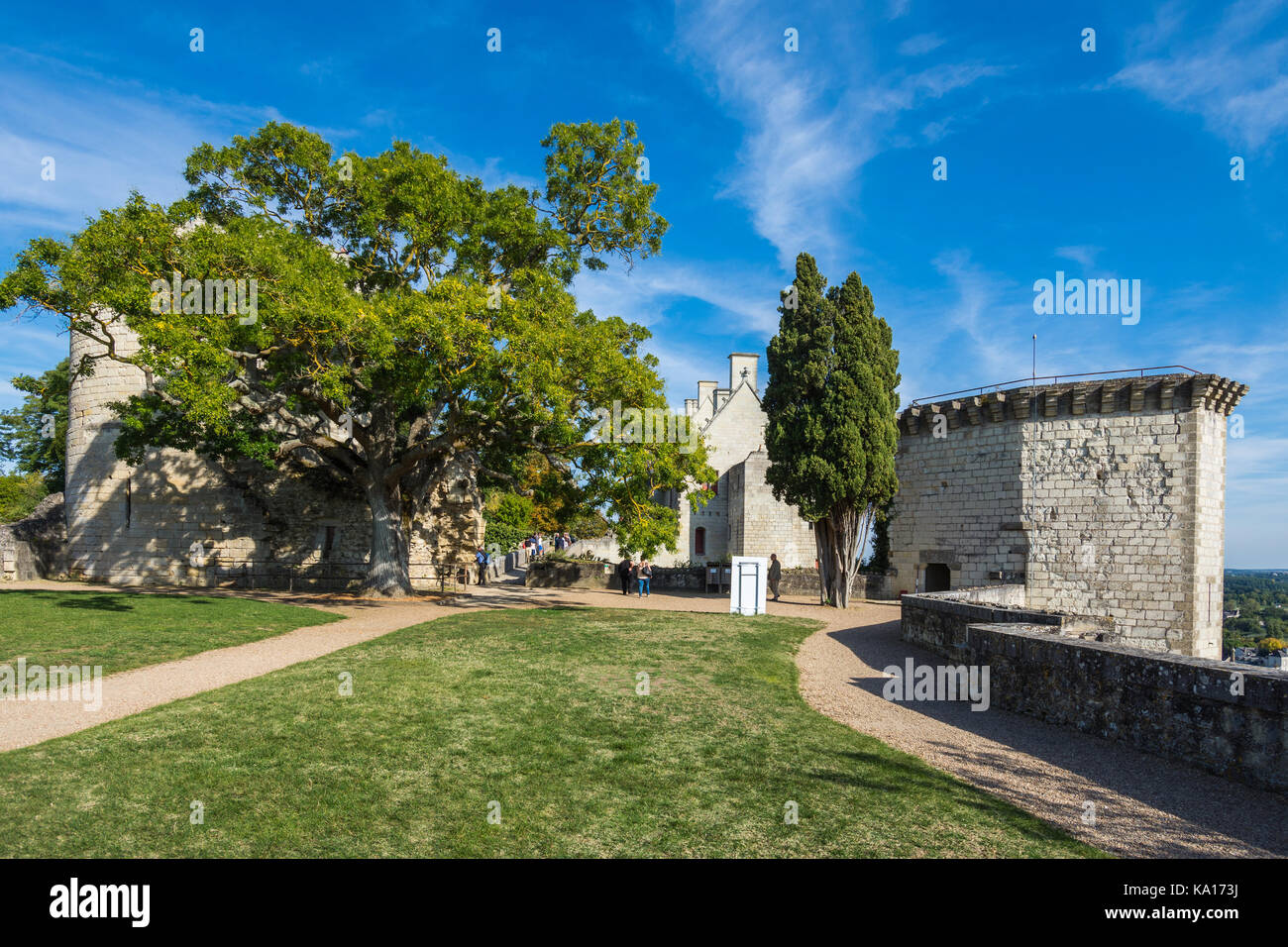 The Royal Quarters, Chateau Chinon, France Stock Photo Alamy
