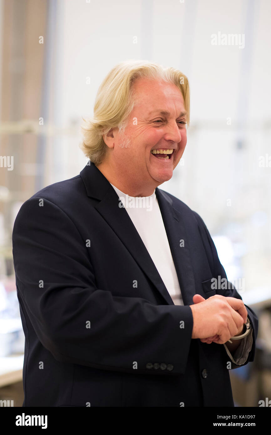 Fashion designer David Emanuel. Stock Photo