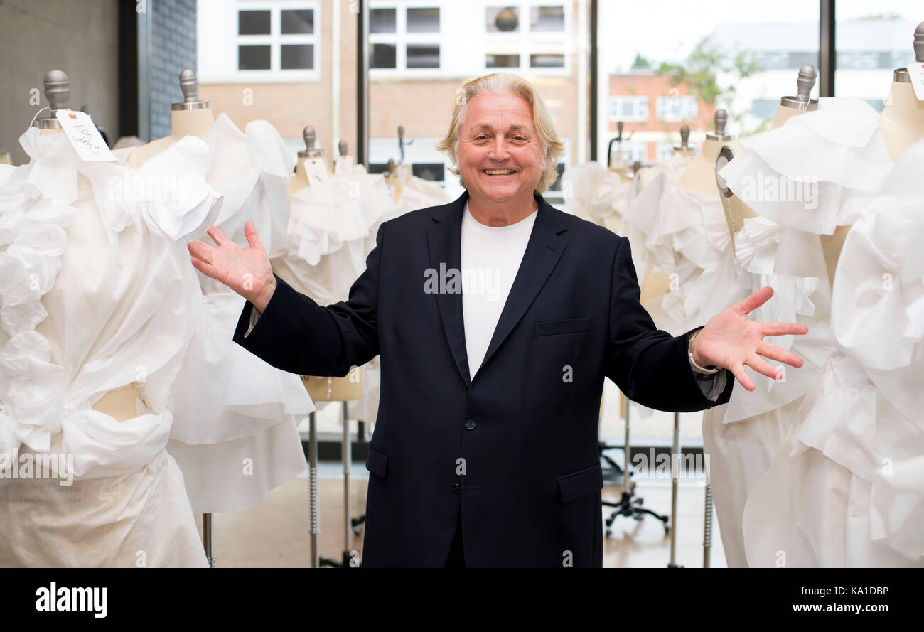 Fashion designer David Emanuel. Stock Photo