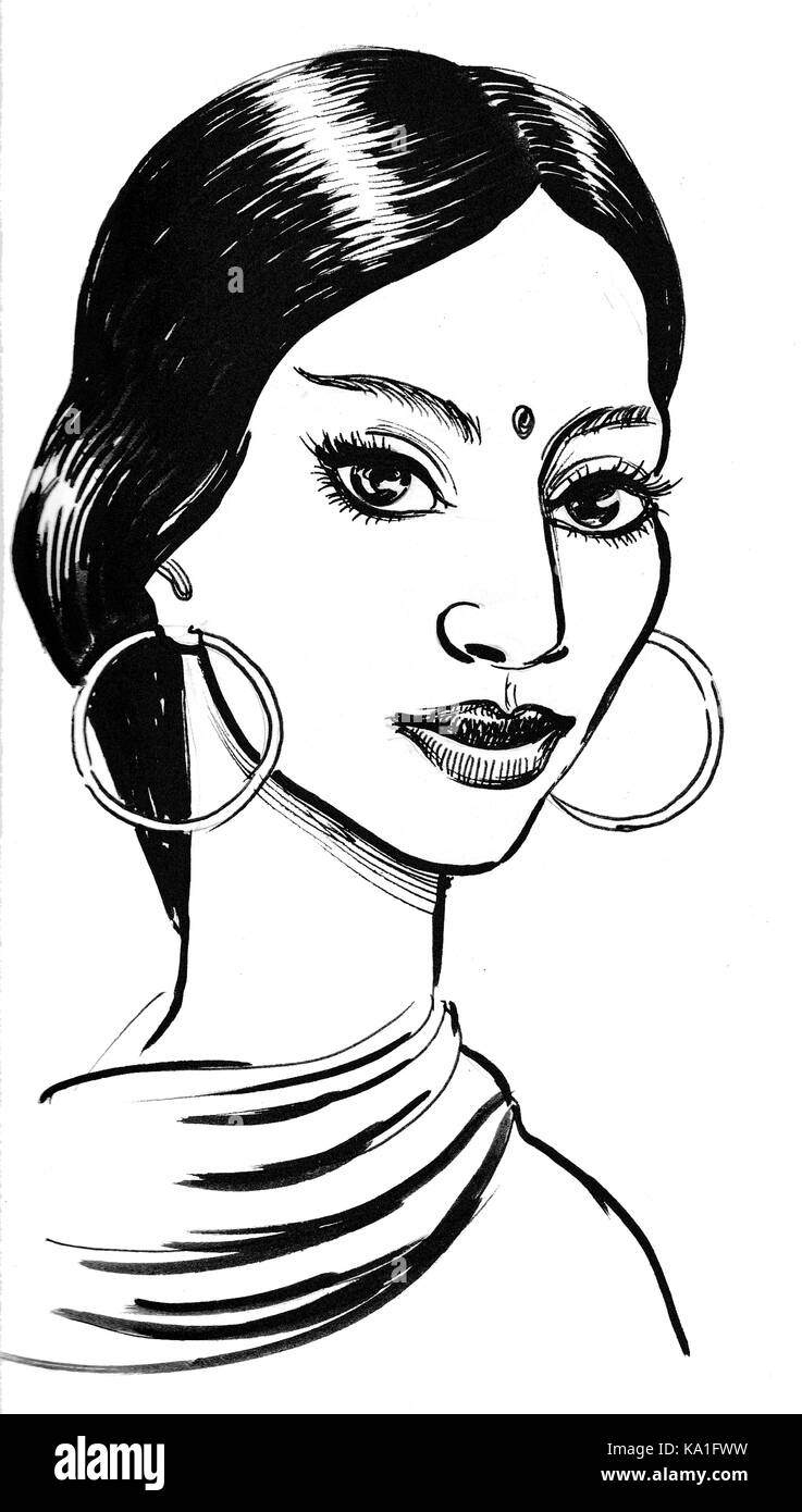 Indian beauty Black and White Stock Photos & Images - Alamy