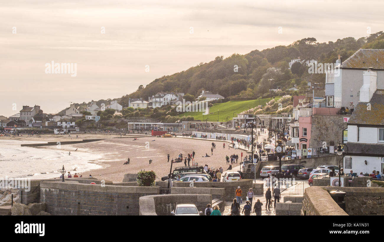 The coastal town of Lyme Regis aka 'The Pearl of Dorset', Dorset, England Stock Photo