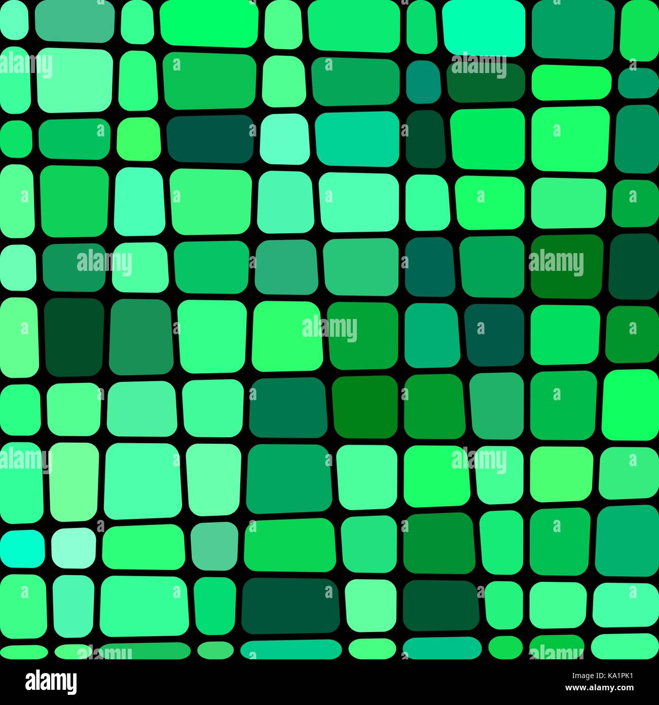 abstract vector stained-glass mosaic background - green and teal Stock ...