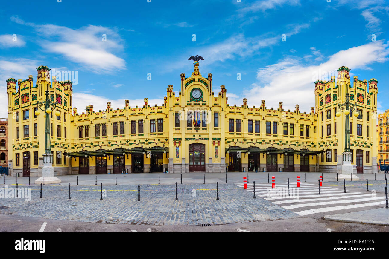 Central station, Plaza del Toros, Valencia, Spain Stock Photo